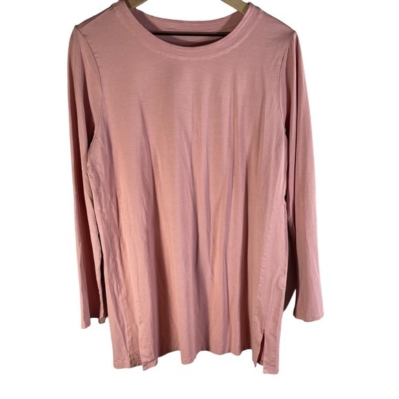 J. Jill Tops - J.Jill Luxe Supima® forward-seam tunic Top Size L Color Pink